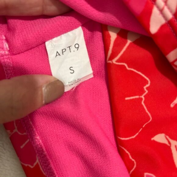 Womens Apt 9 pink/red floral bikini top size small - Picture 7 of 7